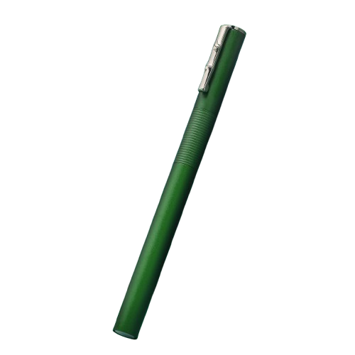 HONGDIAN H3 Green Fountain Pen with Closed Cap Angled View
