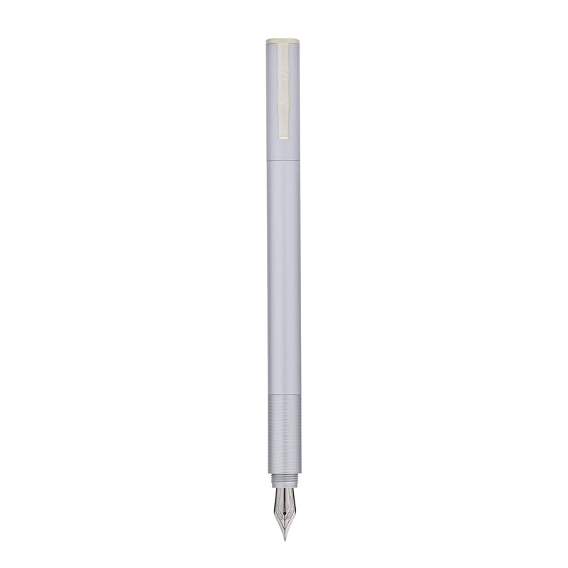 HONGDIAN H3 Silver Fountain Pen with Posted Cap