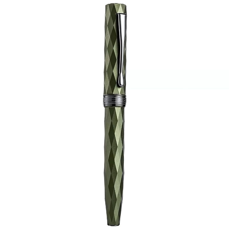 HONGDIAN N11 Green Louvre Fountain Pen with Closed Cap
