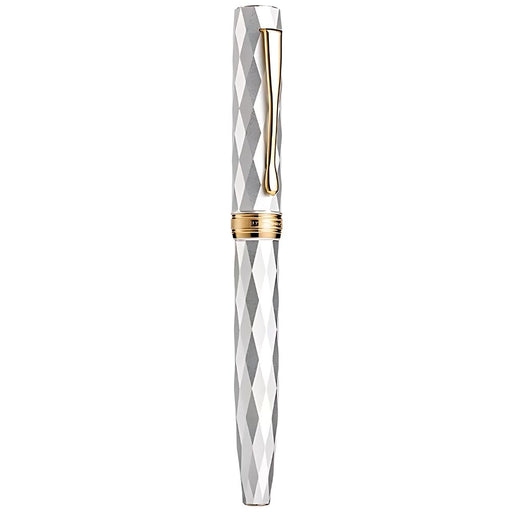HONGDIAN N11 White Louvre Fountain Pen with Closed Cap

