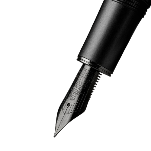 HONGDIAN N7 Piston Series Gray Fountain Pen Nib Close Up
