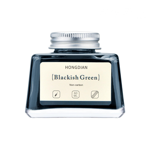 HONGDIAN Blackish Green 60 ml Non Carbon Fountain Pen Ink Bottle 

