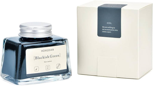 HONGDIAN Blackish Green 60 ml Non Carbon Fountain Pen Ink Bottle with Ink Bottle Box 