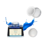 HONGDIAN Blue 60 ml Non Carbon Fountain Pen Ink Bottle with Blue Water Color Background