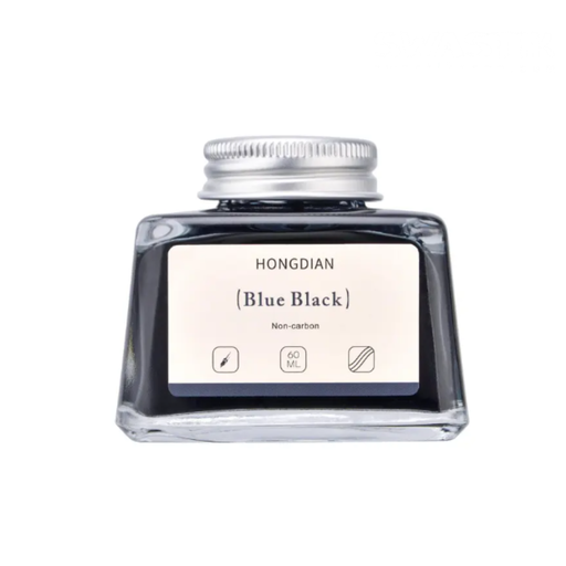 HONGDIAN Blue Black 60 ml Non Carbon Fountain Pen Ink Bottle 
