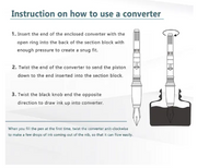 HONGDIAN Fountain Pen Ink Bottle Instruction