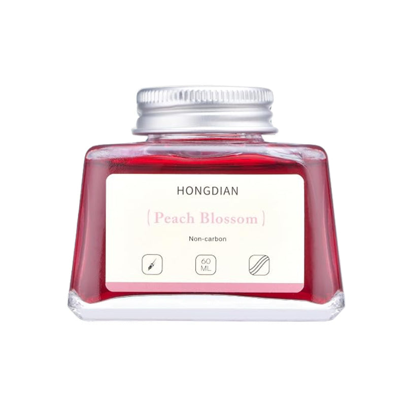 HONGDIAN peach Blossom 60 ml Non Carbon Fountain Pen Ink Bottle 