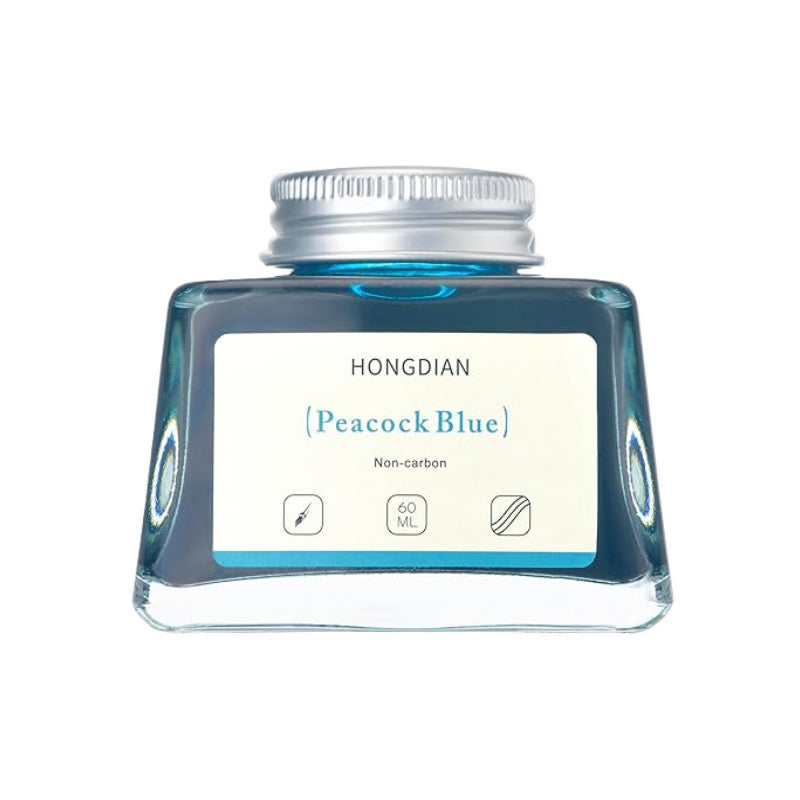 HONGDIAN Peacock Blue 60 ml Non Carbon Fountain Pen Ink Bottle 
