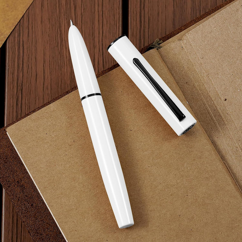 HONGDIAN, Fountain Pen - C1 | WHITE  | Hooded Nib.