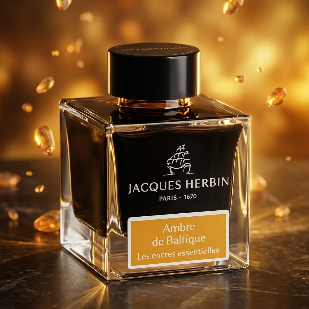 JACQUES HERBIN | INK BOTTLE | LES ENCRES ESSENTIELLES | AMBRE DE BALTIQUE | 50 ML