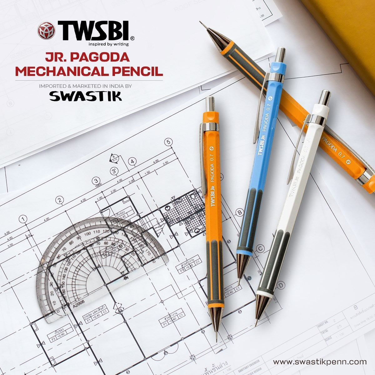 TWSBI, Mechanical Pencil - PAGODA JR. 