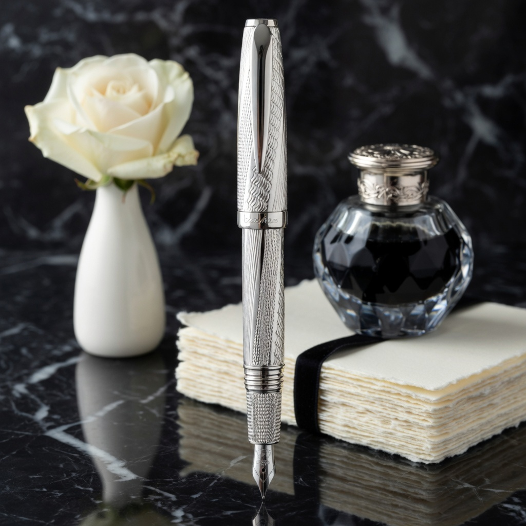 LABAN, Fountain Pen - MACERATA STERLING SILVER.