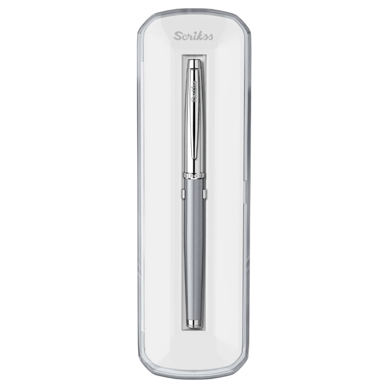SCRIKSS, Rollerball Pen - METROPOLIS 800 CHROME GREY CT.