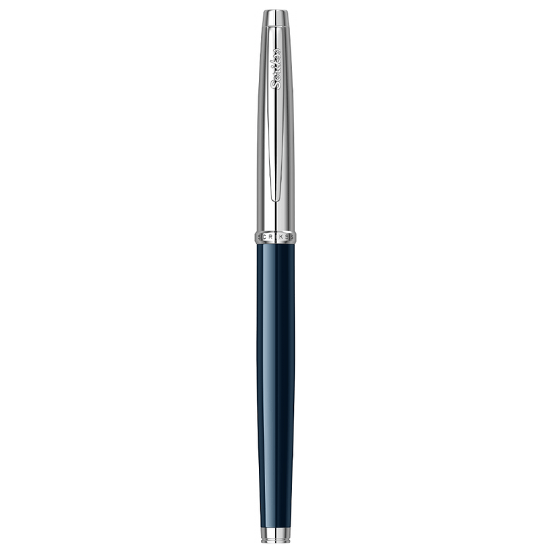 SCRIKSS, Rollerball Pen - METROPOLIS 800 CHROME NAVY BLUE CT.