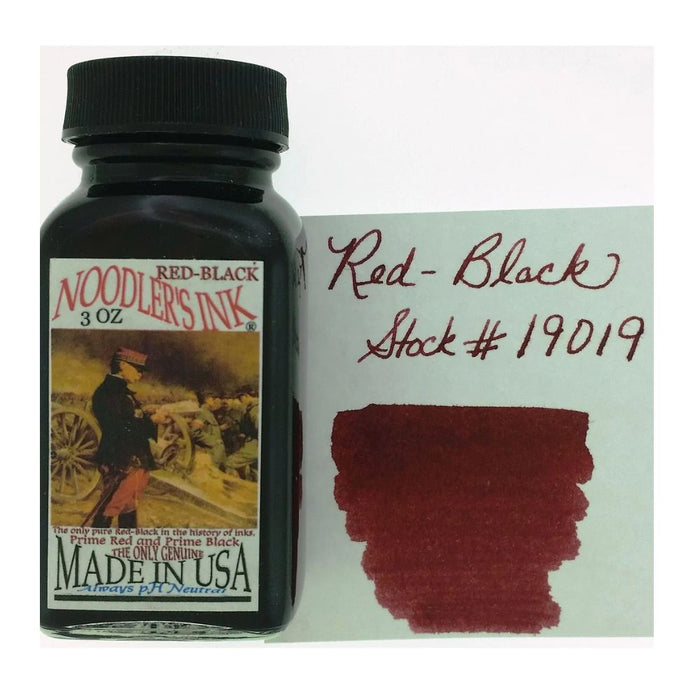 NOODLER'S, Ink Bottle - RED BLACK (88mL).