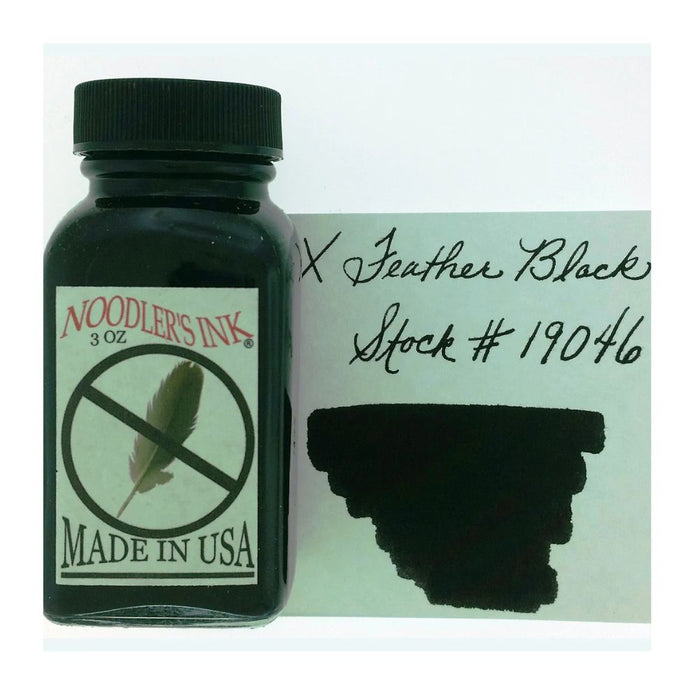 NOODLER'S, Ink Bottle - X Feather BLACK (88mL).