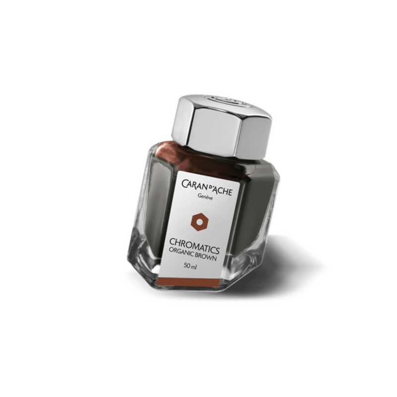 CARAN d'ACHE,  Ink Bottle - CHROMATICS | Organic Brown | 50ml.