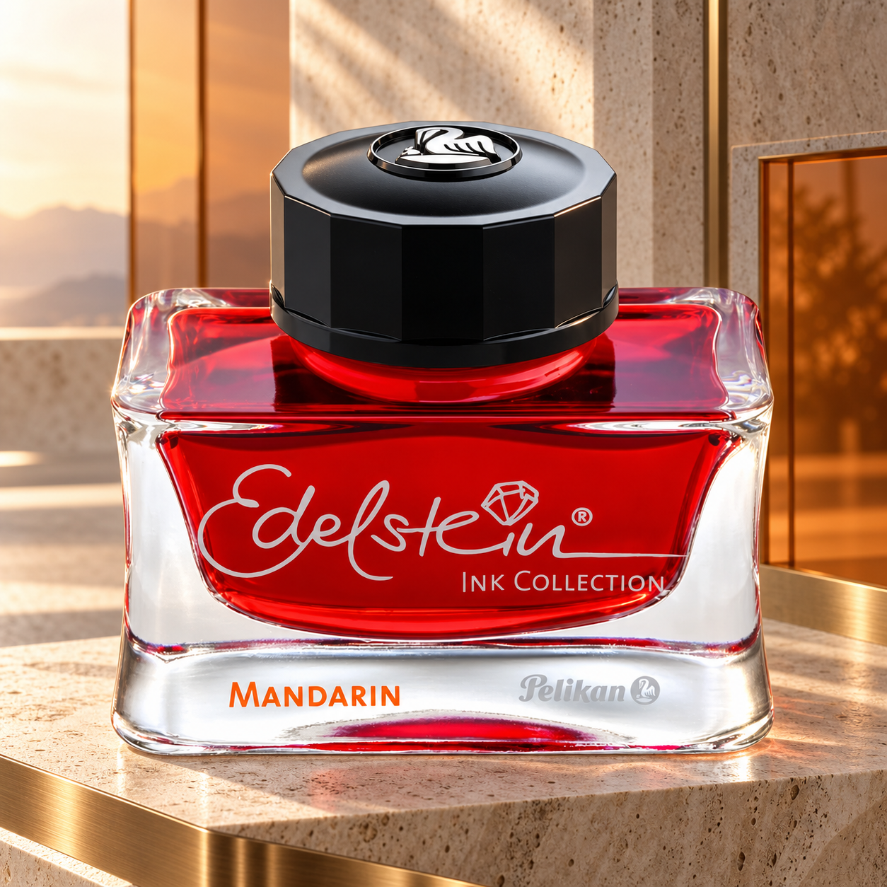 PELIKAN, Ink Bottle - EDELSTEIN MANDARIN (50mL).
