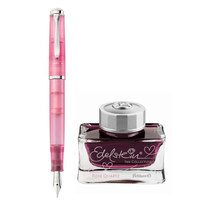 PELIKAN, Fountain Pen with Ink Set  - CLASSIC M205 Special Edition SE ROSE QUARTZ.