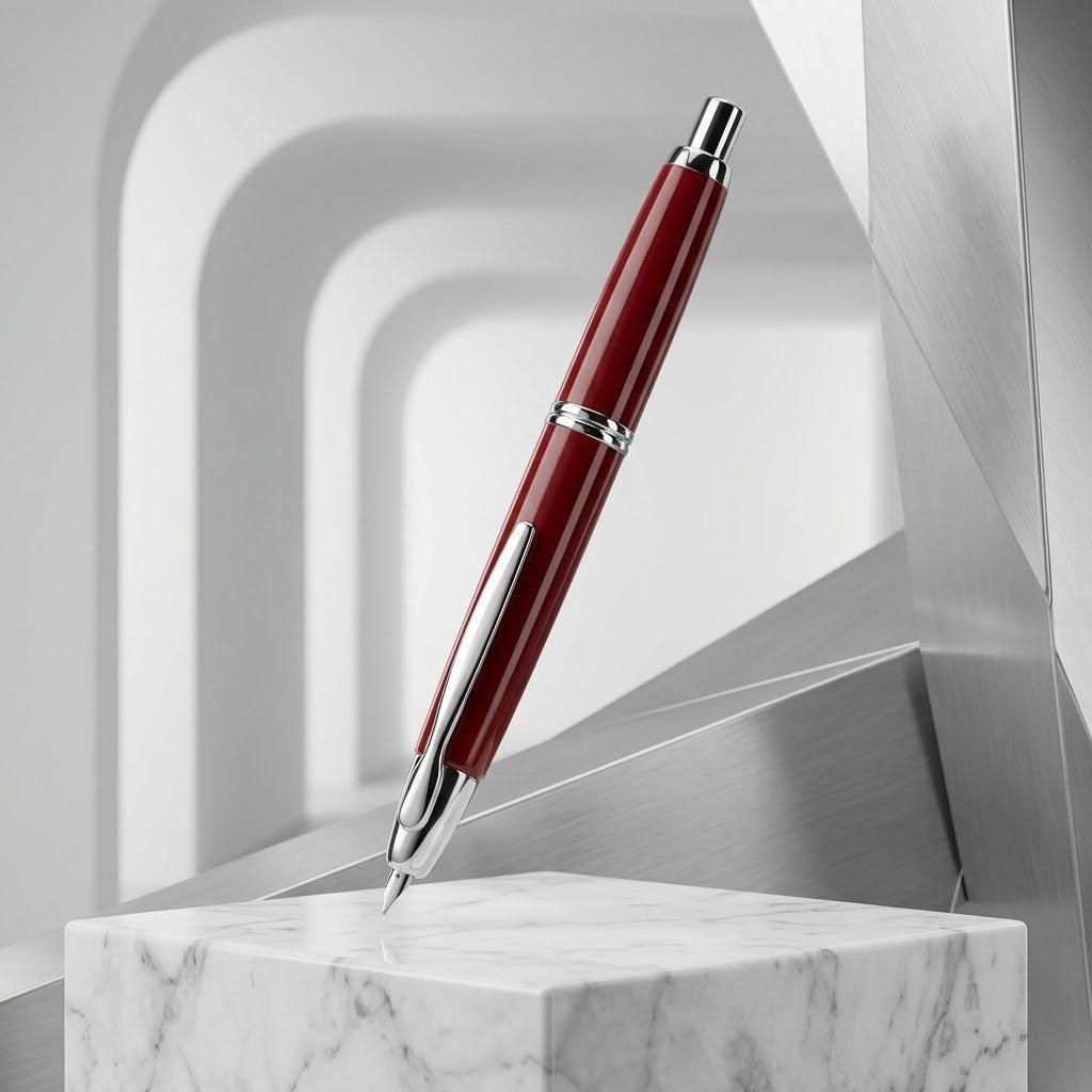 PILOT, Fountain Pen - CAPLESS RED 18K