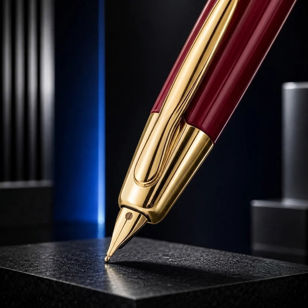 PILOT, Fountain Pen - CAPLESS GOLD ACCENT RED 18K.