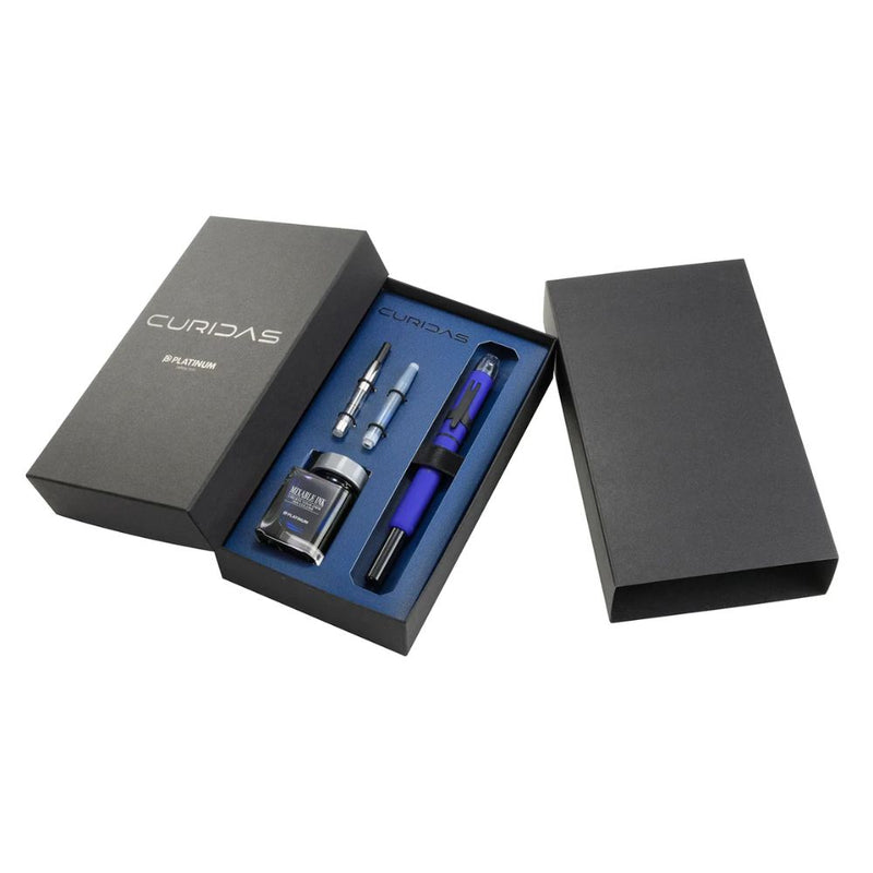 PLATINUM, Fountain Pen - CURIDAS Special Package Matte Blue.