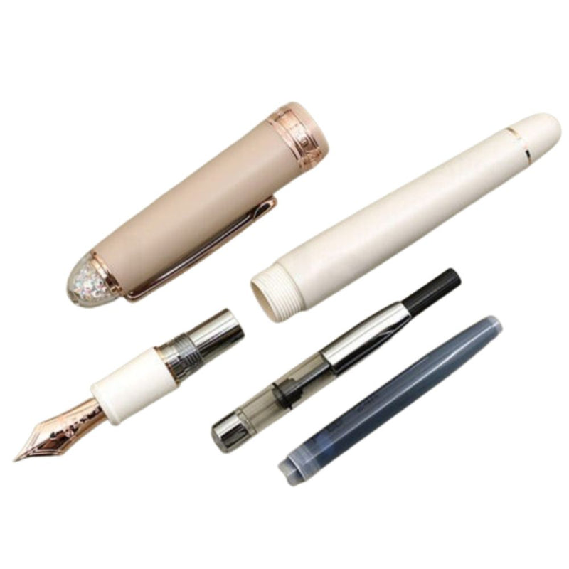 PLATINUM, Fountain Pen - #3776 Century Special Edition SHAPE OF A HEART CHAI LATTE.