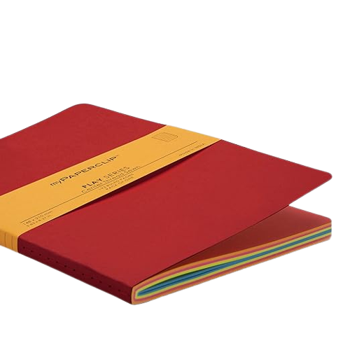 myPAPERCLIP, Notebook - PLAY Series  192 Pages RED.