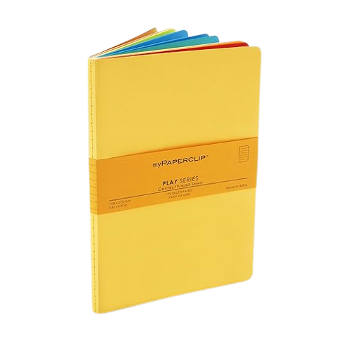 myPAPERCLIP, Notebook - PLAY Series  192 Pages YELLOW.