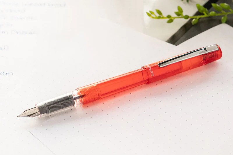 PLATINUM, Fountain Pen - PREFOUNTE VERMILION ORANGE.