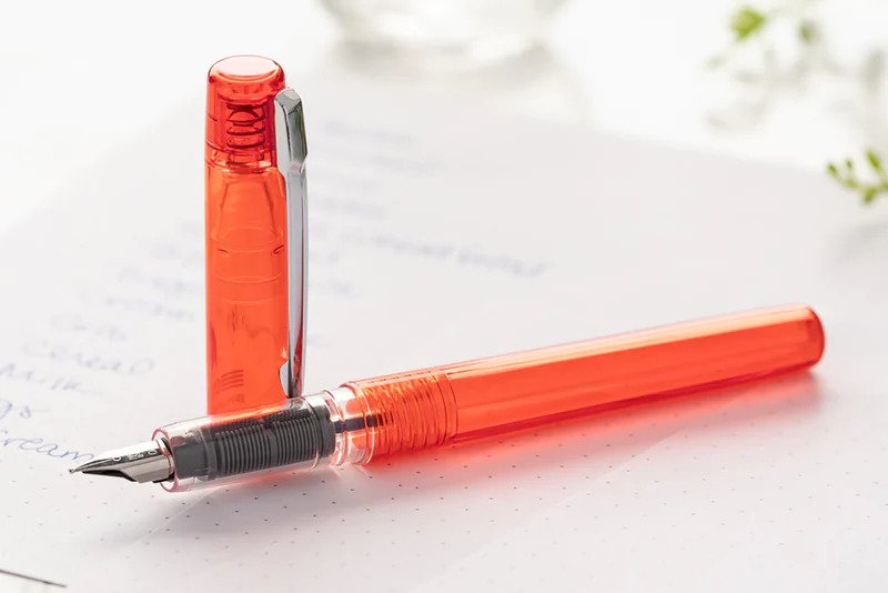 PLATINUM, Fountain Pen - PREFOUNTE VERMILION ORANGE.