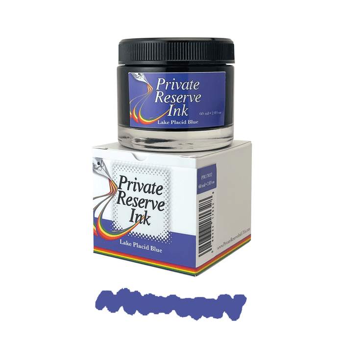 PRIVATE RESERVE, Ink Bottle - PREMIUM Inks LAKE PLACID BLUE (60mL).