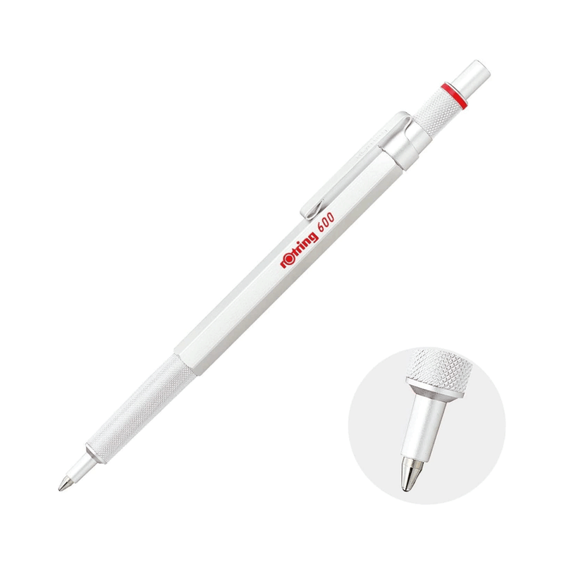 ROTRING, Ballpoint Pen - 600 PEARL WHITE.