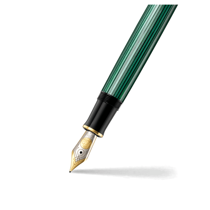 PELIKAN, Fountain Pen - SOUVERAN M600 14K BLACK/GREEN.