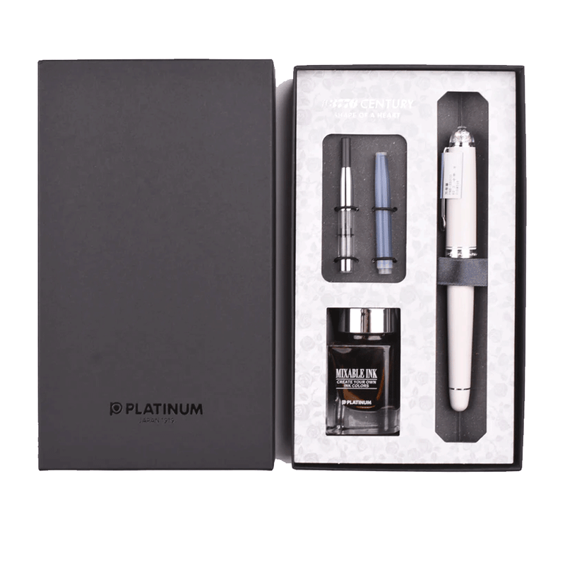 PLATINUM, Fountain Pen - #3776 Century Special Edition SHAPE OF A HEART IVOIRE.