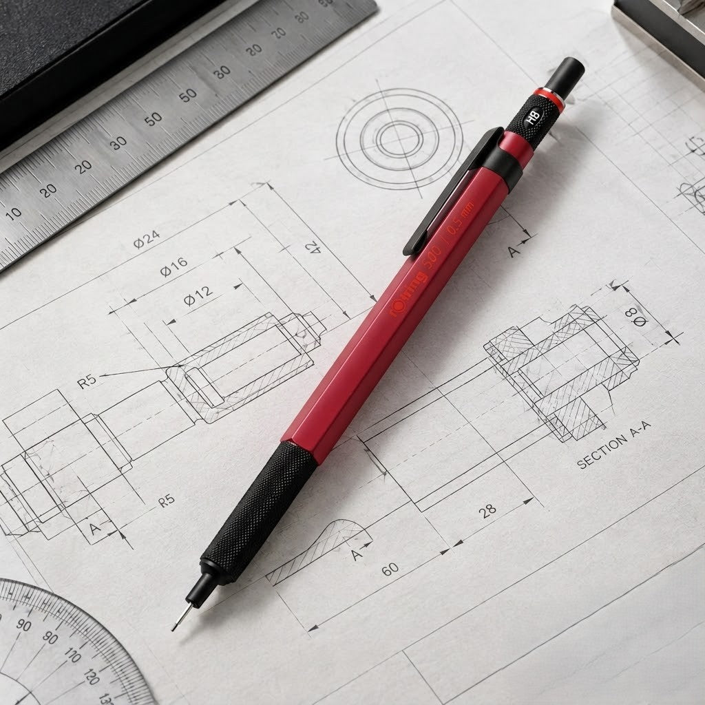 ROTRING | MECHANICAL PENCIL| 500 RED.