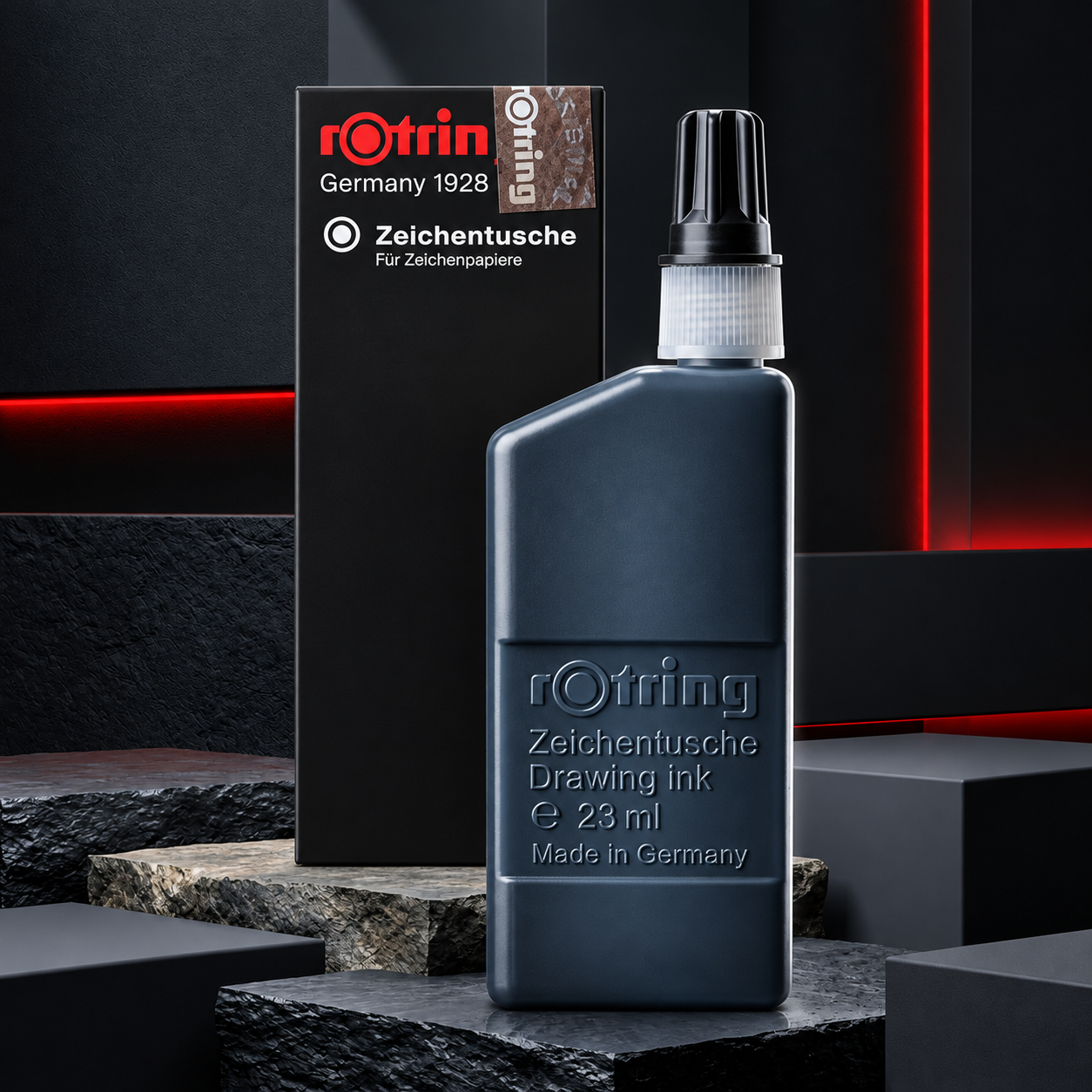 ROTRING, Ink Bottle - ISOGRAPH INK BLACK.