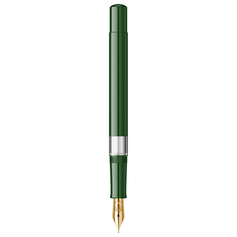 SCRIKSS, Fountain Pen - 419 Piston Filler DARK GREEN GT.