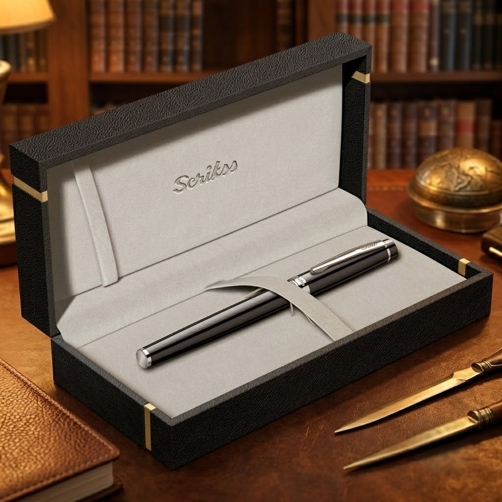 SCRIKSS, Fountain pen - HONOR 38 BLACK CHROME.