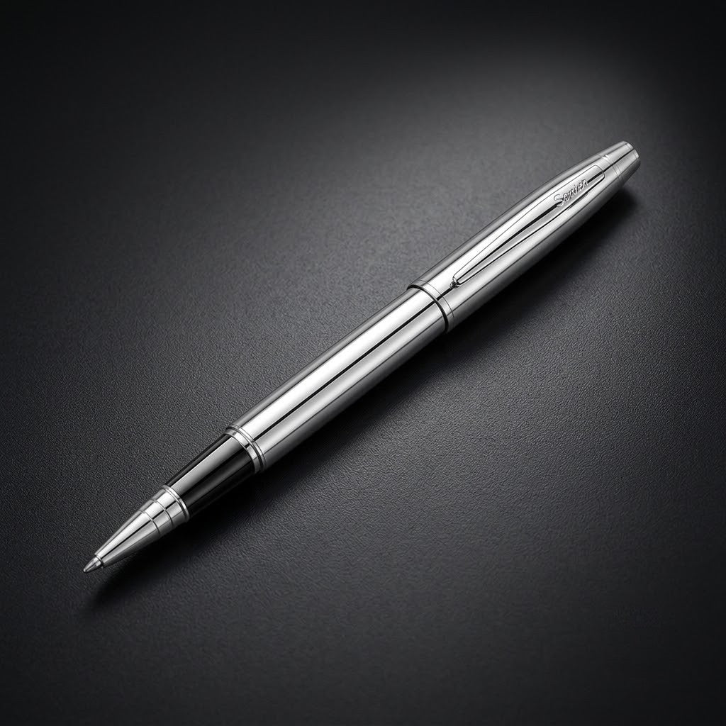 Scrikss | Noble 35 Roller Pen - CHROME.