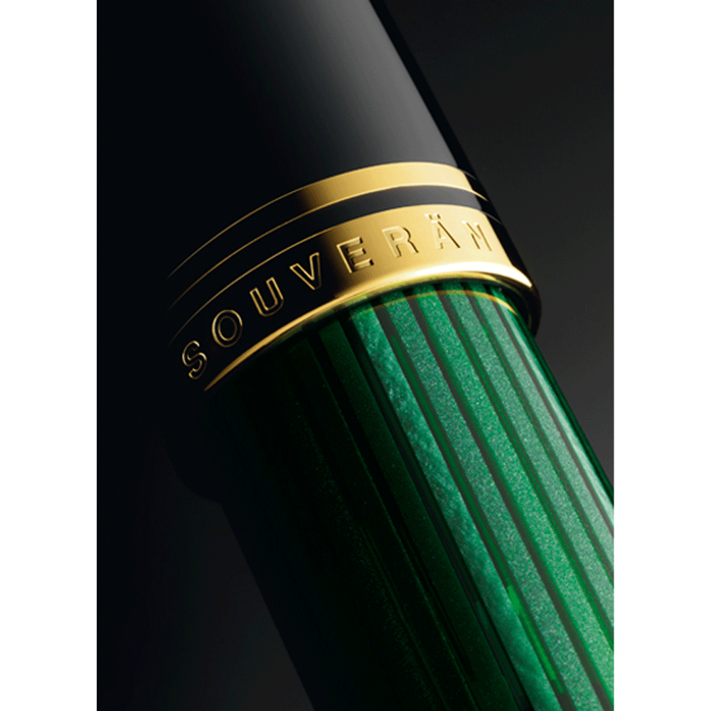 PELIKAN, Fountain Pen - SOUVERAN M600 14K BLACK/GREEN.