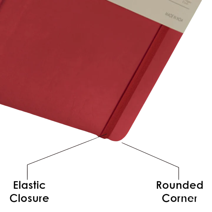 myPAPERCLIP, NoteBook - SIGNATURE Series 192 Pages PU Red.