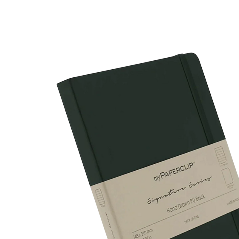 myPAPERCLIP, NoteBook - SIGNATURE Series 192 Pages PU Green.