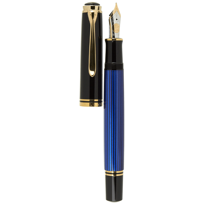 PELIKAN, Fountain Pen - SOUVERAN M800 18K BLACK/BLUE.
