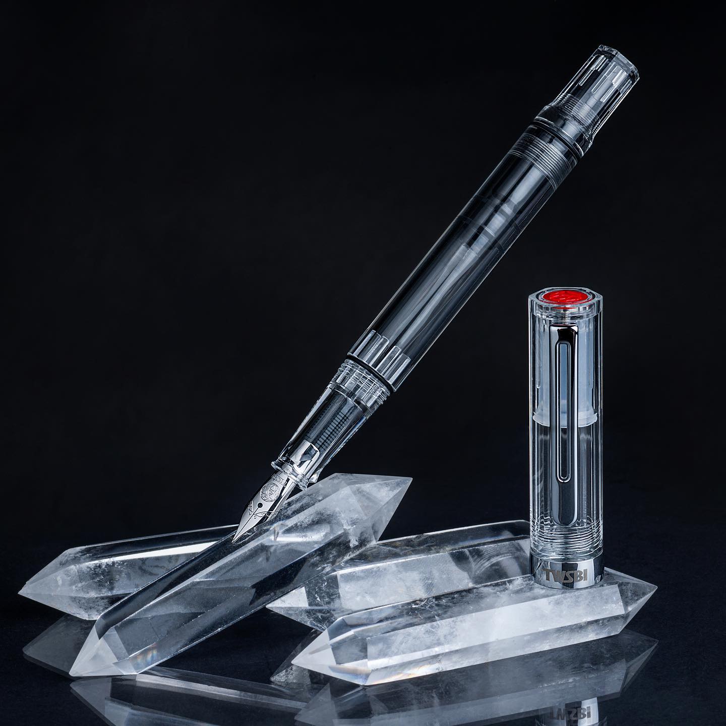 TWSBI | Fountain Pen | Eco Clear | Resin | Trim : Sliver | 