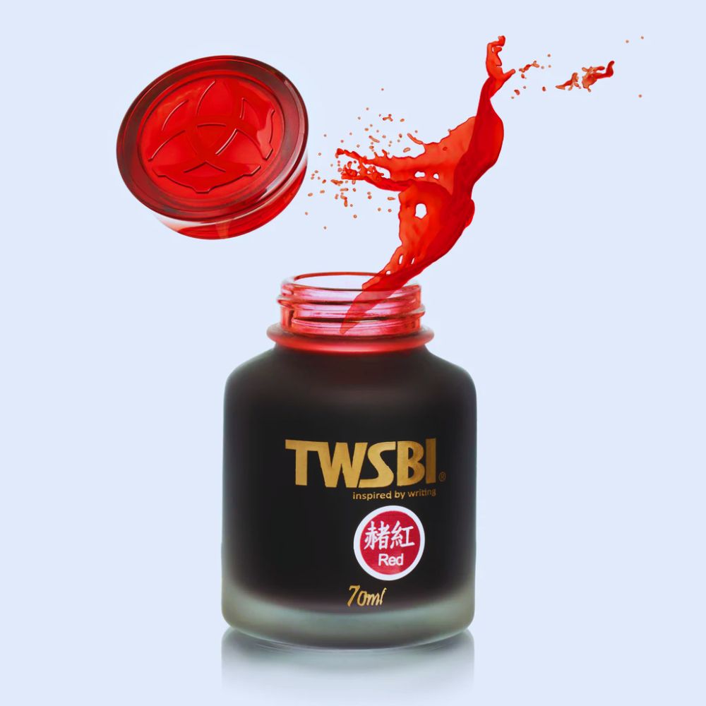 TWSBI | Ink Bottle | RED (70ml) |  Frosted Glass