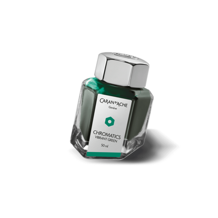 CARAN d'ACHE,  Ink Bottle - CHROMATICS | Vibrant Green | 50ml.