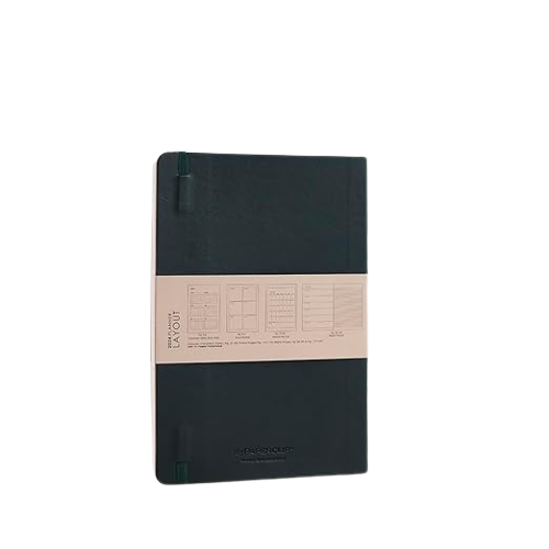 myPAPERCLIP, Weekly Planner - R2 192 Pages PU Green Year 2024.