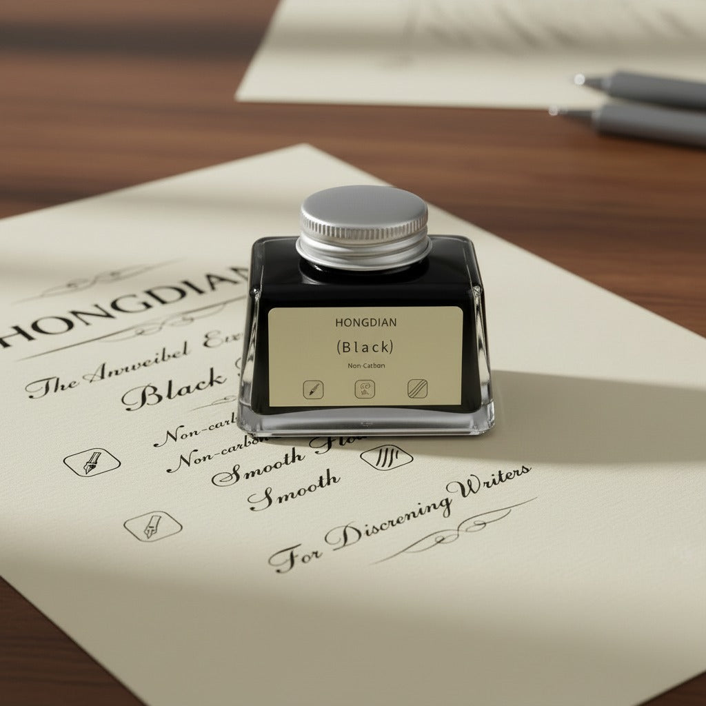  HONGDIAN, Ink Bottle - BLACK 60 ml.