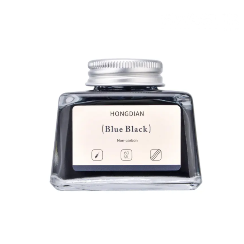 HONGDIAN, Ink Bottle - Non Carbon | BLUE BLACK | 60 mL.
